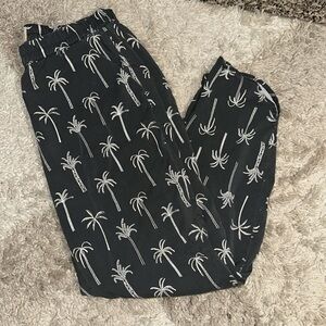 Marine Layer Allison Palm Tree Pants Size S